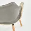 Stolička K396 drevo/velvet svetlý dub/popol 56x55x77,8