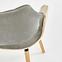 Stolička K396 drevo/velvet svetlý dub/popol 56x55x77,8