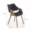 Stolička K396 drevo/velvet orech/čierna 56x55x77,13