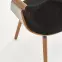 Stolička K396 drevo/velvet orech/čierna 56x55x77,7