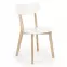 Stolička Buggi drevo/MDF biela 45x50x81