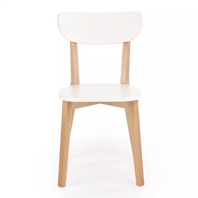 Stolička Buggi drevo/MDF biela 45x50x81