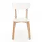Stolička Buggi drevo/MDF biela 45x50x81,2