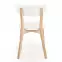 Stolička Buggi drevo/MDF biela 45x50x81,3