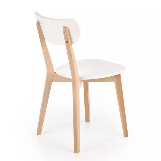 Stolička Buggi drevo/MDF biela 45x50x81