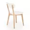 Stolička Buggi drevo/MDF biela 45x50x81,5