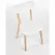 Stolička Buggi drevo/MDF biela 45x50x81,6