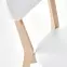 Stolička Buggi drevo/MDF biela 45x50x81,8