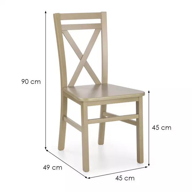 Stolička Dariusz 2 drevo/MDF sonoma 45x49x90,3