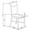 Stolička Citrone drevo/tkanina dub/inari 91 44x53x96,3