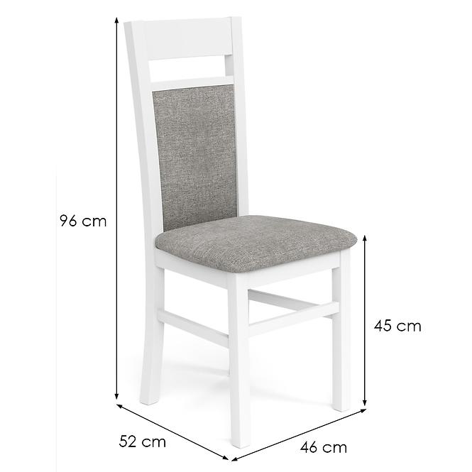 Stolička Gerard 2 drevo/tkanina biela/inari 91 46x52x96,2