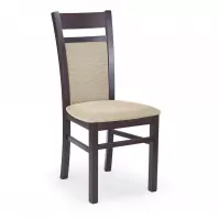 Stolička Gerard 2 drevo/tkanina tmavý orech/torent beige