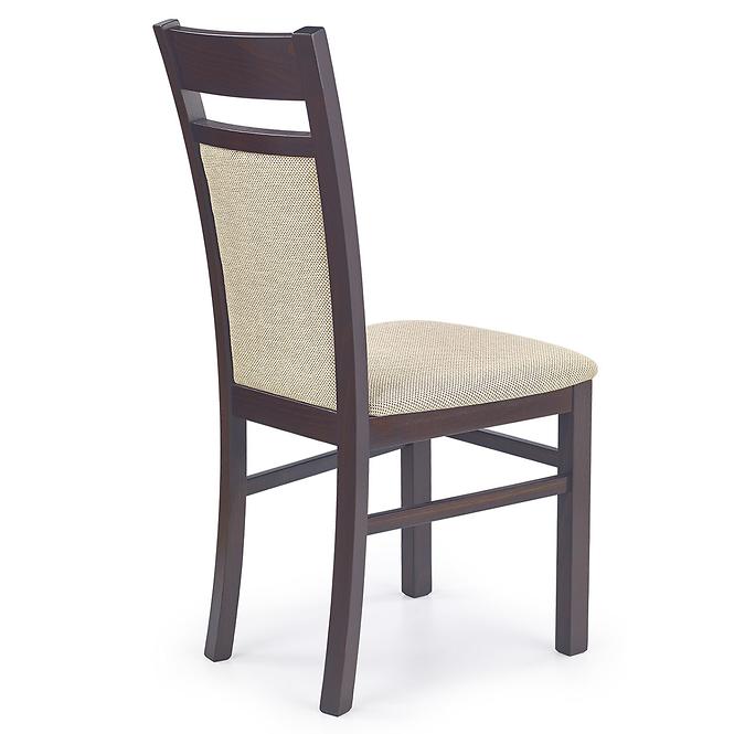 Stolička Gerard 2 drevo/tkanina tmavý orech/torent beige