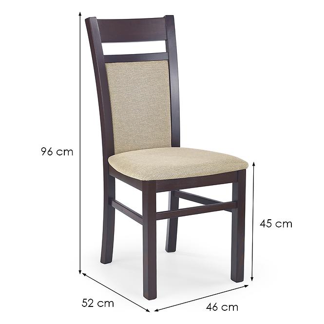 Stolička Gerard 2 drevo/tkanina tmavý orech/torent beige