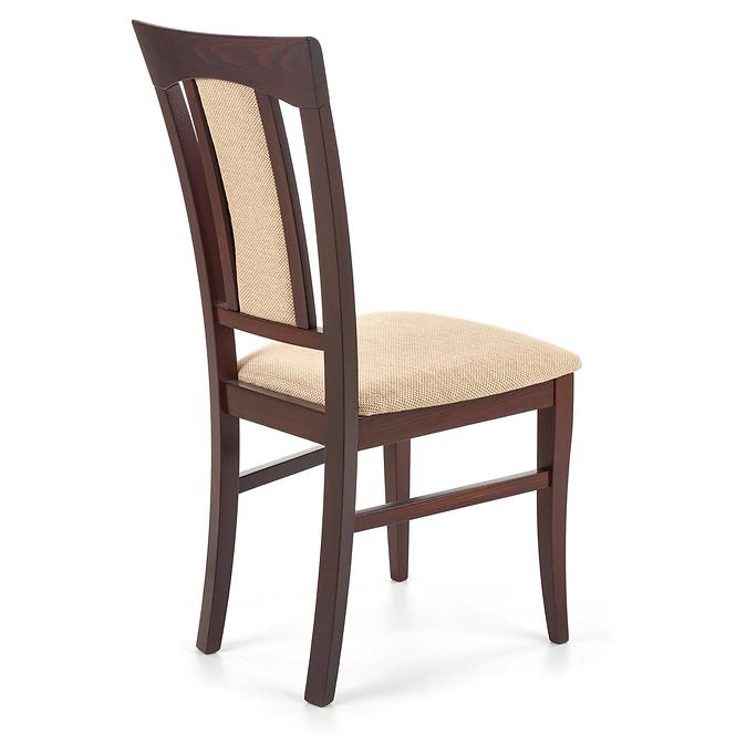 Stolička Konrad drevo/tkanina tmavý orech/torent beige,3