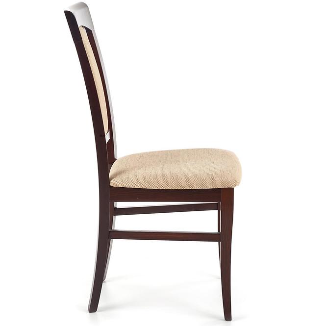 Stolička Konrad drevo/tkanina tmavý orech/torent beige,5