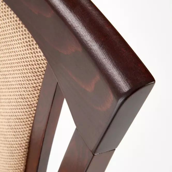 Stolička Konrad drevo/tkanina tmavý orech/torent beige,7