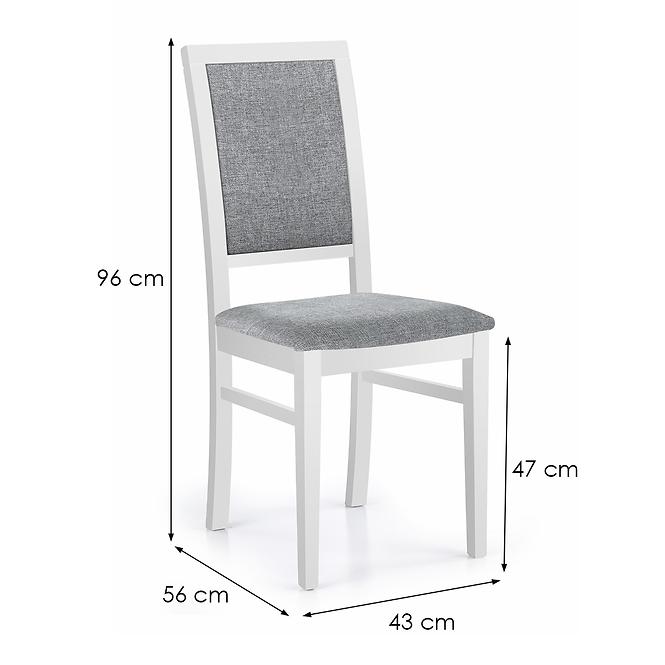 Stolička Sylwek 1 drevo/tkanina biela/inari 91 43x56x96