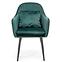 Stolička K464 velvet/kov tmavá  zelená  58x59x84,2