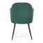 Stolička K464 velvet/kov tmavá  zelená  58x59x84,3