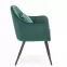 Stolička K464 velvet/kov tmavá  zelená  58x59x84,4