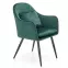 Stolička K464 velvet/kov tmavá  zelená  58x59x84,5