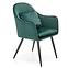 Stolička K464 velvet/kov tmavá  zelená  58x59x84,5