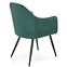 Stolička K464 velvet/kov tmavá  zelená  58x59x84,6