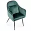 Stolička K464 velvet/kov tmavá  zelená  58x59x84,7