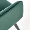 Stolička K464 velvet/kov tmavá  zelená  58x59x84,9