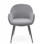 Stolička K480 velvet/kov popol 59x59x79,2