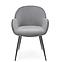 Stolička K480 velvet/kov popol 59x59x79,2