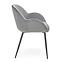 Stolička K480 velvet/kov popol 59x59x79,3