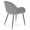 Stolička K480 velvet/kov popol 59x59x79,4