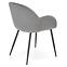 Stolička K480 velvet/kov popol 59x59x79,4