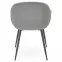 Stolička K480 velvet/kov popol 59x59x79,5