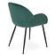 Stolička K480 velvet/kov tmavá  zelená 59x59x79,5