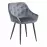 Stolička K487 velvet/kov popol 56x65x81