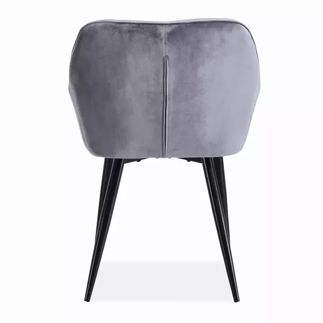 Stolička K487 velvet/kov popol 56x65x81