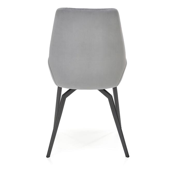 Stolička K479 velvet/kov popol 49x60x91