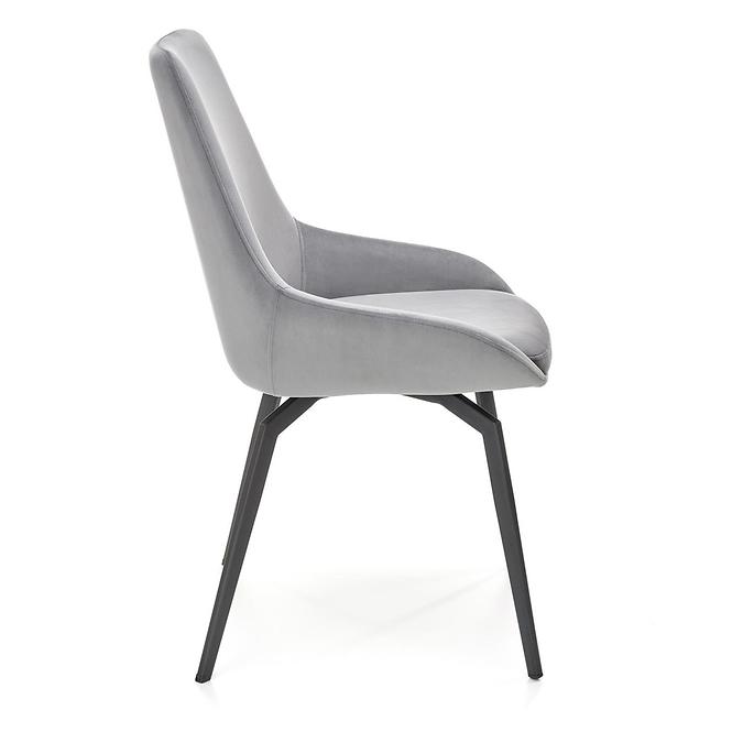 Stolička K479 velvet/kov popol 49x60x91