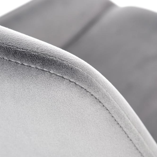 Stolička K479 velvet/kov popol 49x60x91