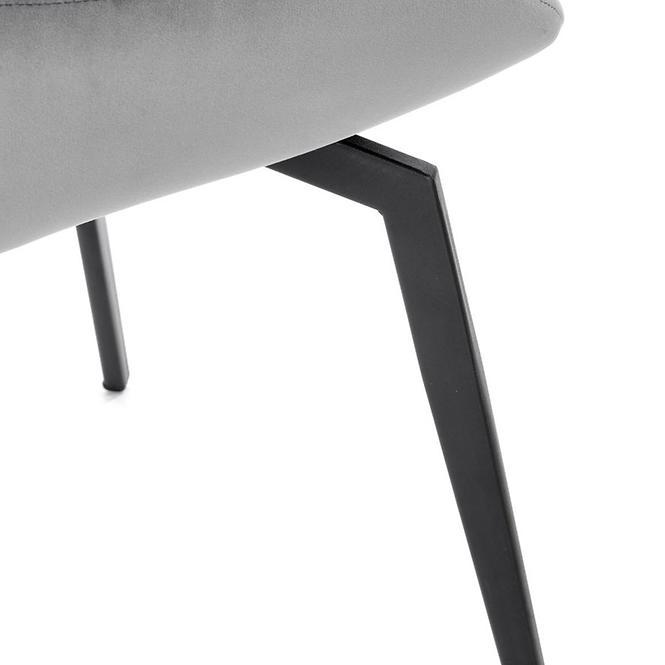 Stolička K479 velvet/kov popol 49x60x91