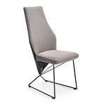 Stolička K485 velvet/kov popol 44x63x96
