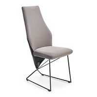 Stolička K485 velvet/kov popol 44x63x96