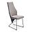 Stolička K485 velvet/kov popol 44x63x96