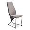 Stolička K485 velvet/kov popol 44x63x96