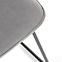 Stolička K485 velvet/kov popol 44x63x96,8