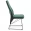 Stolička K485 velvet/kov tmavá  zelená  44x63x96,2
