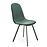 Stolička K462 velvet/kov tmavá  zelená 45x57x82